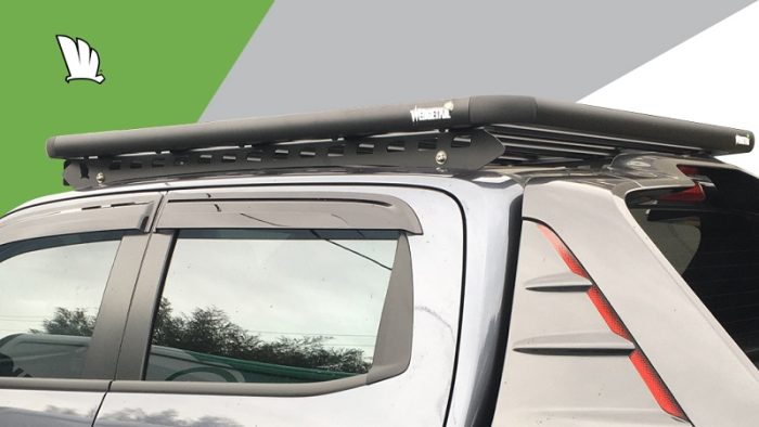 Wedgetail EGR roll top roof rack to suit Mitsubishi Triton MQ/MR Dual Cab 04/15 - Current - Tradesman Roof Racks Australia