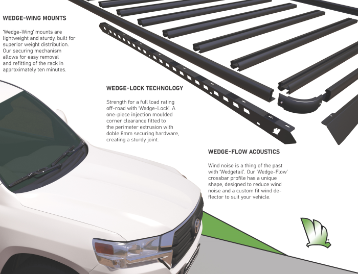 Wedgetail Combination for Mazda BT-50 Gen 3 Extra Cab 2020 - Tradesman Roof Racks Australia