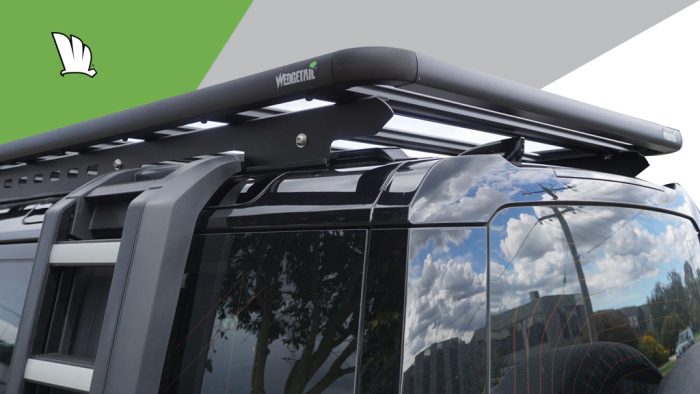 Wedgetail combination Factory Rail to suit Land Rover Defender 110 P400 LWB 07/21 - Current - Tradesman Roof Racks Australia