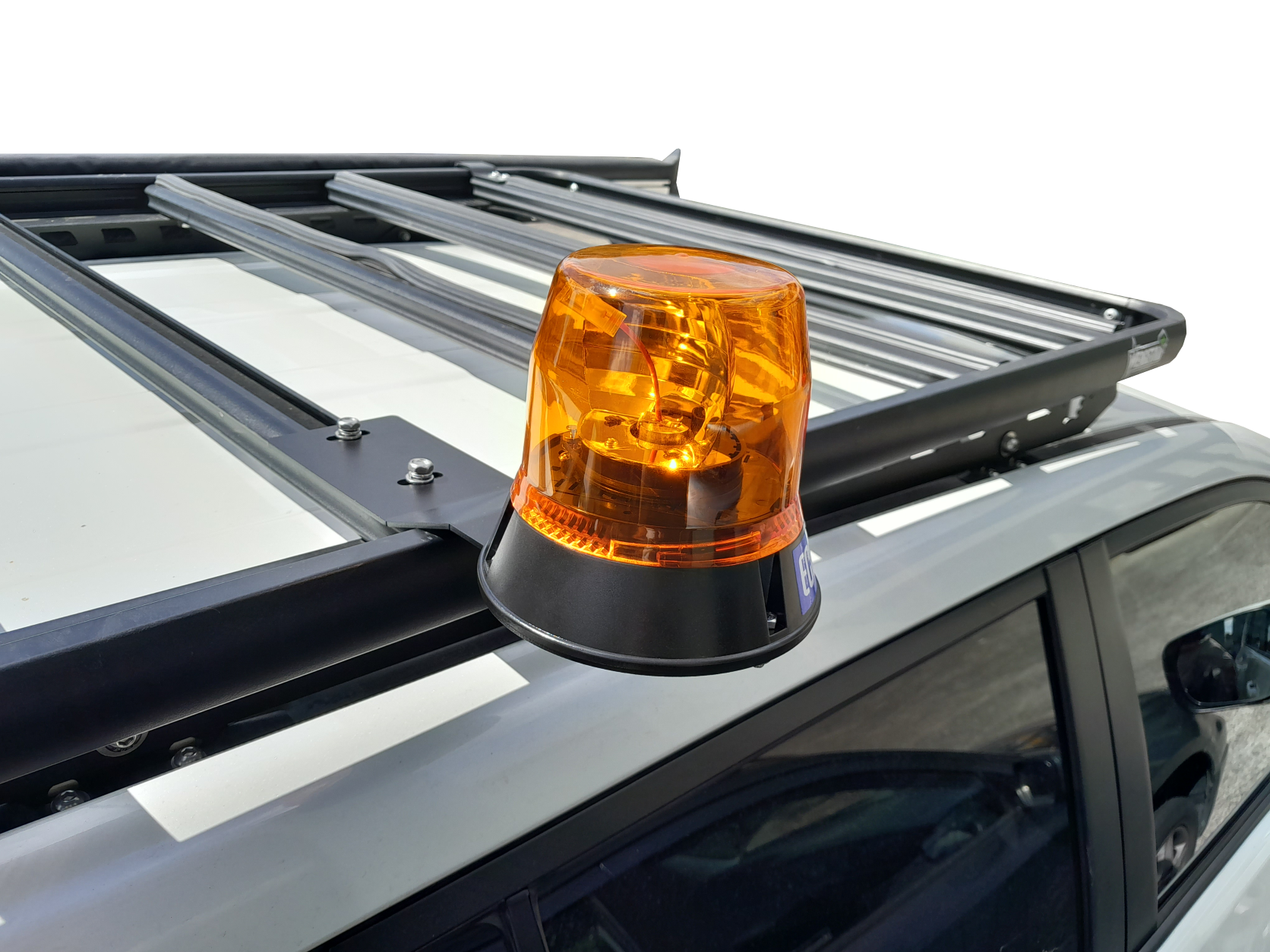 Beacon Mount with Light Attached - Tradesman Roof Racks Australia